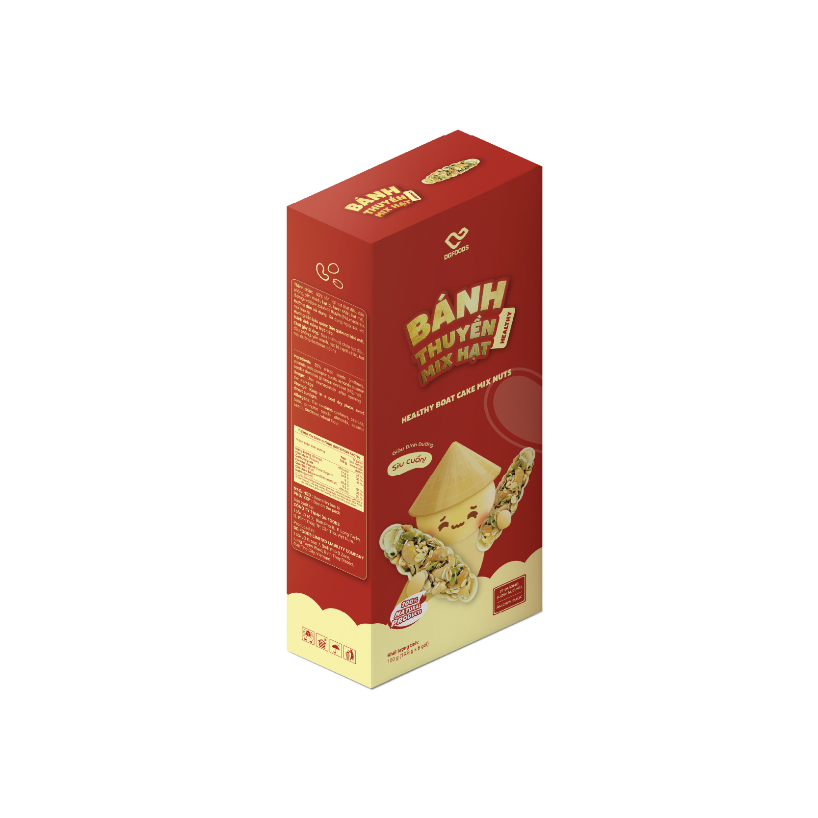 Bánh thuyền mix hạt