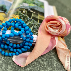 Khăn lụa vuông thủy ấn